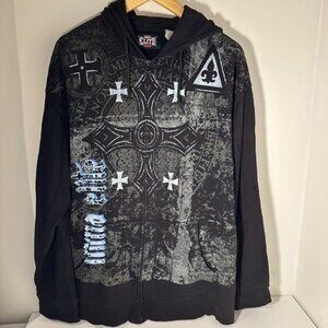 Vintage MMA Elite zip up Hoodie